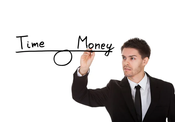Time and money equilibrium — Stock Photo, Image