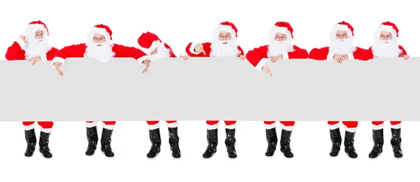 Gruppo di Babbo Natale — Foto Stock