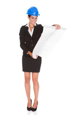 planı ile kadın mimar