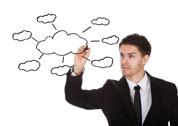 Concetto di cloud computing — Foto Stock