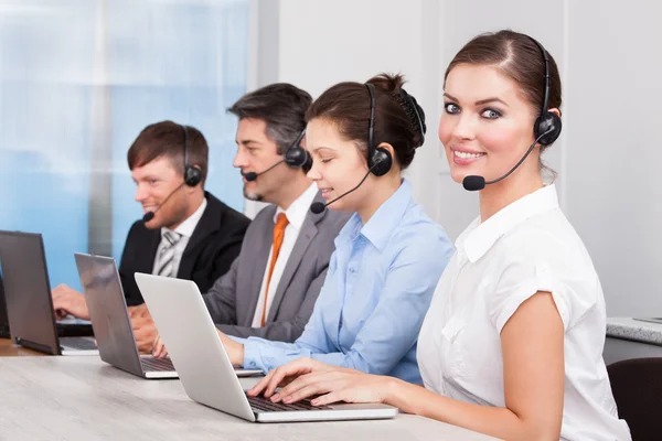 Exploitant callcenter — Stockfoto