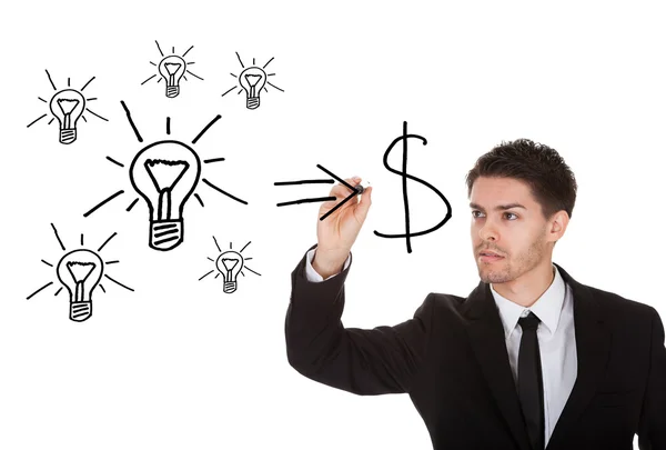 Convert ideas into cash concept — Stock Photo, Image