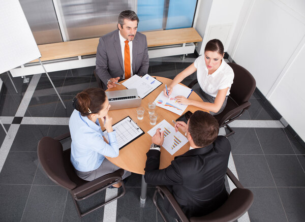 Businesspeople Working In Office