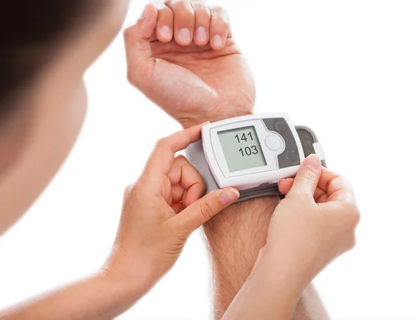 Person Checking Blood Pressure — Stock Photo, Image