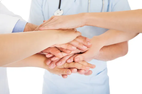 Doctors Stacking Hands — Stock Photo, Image