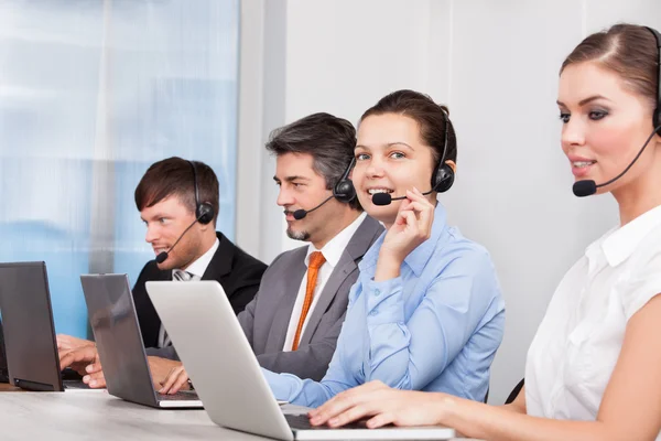 Operatore del call center — Foto Stock