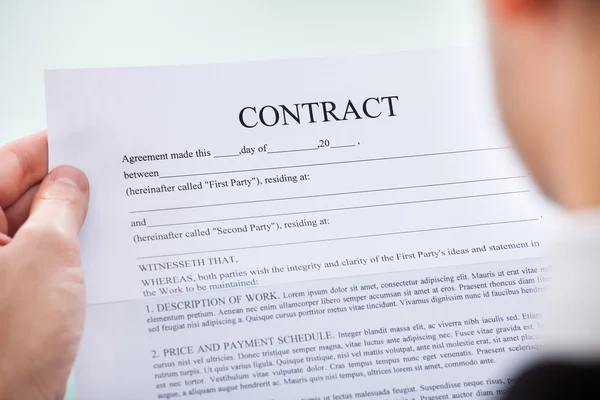 Person Holding Contract — Stock Photo, Image