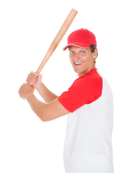 Portrét hráč baseballu — Stock fotografie