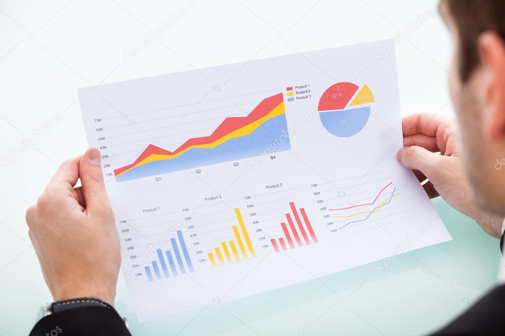 Businessman Analyzing Graph