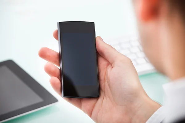 Person Holding Cell Phone — Stock Photo, Image