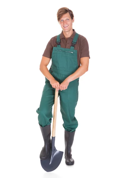Portret van mannelijke tuinman — Stockfoto