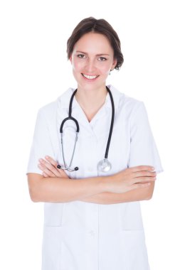 Mutlu kadın doktor