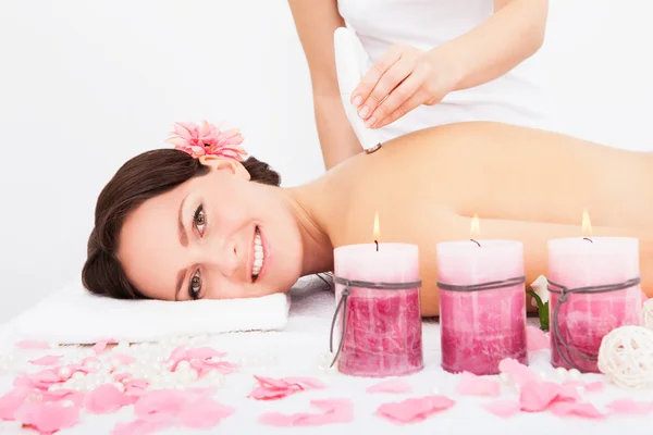 Woman Under Going Microdermabrasion Treatment — Stock Photo, Image
