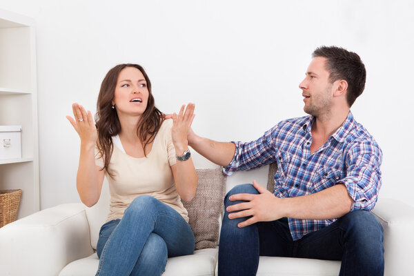 Young Couple Quarreling