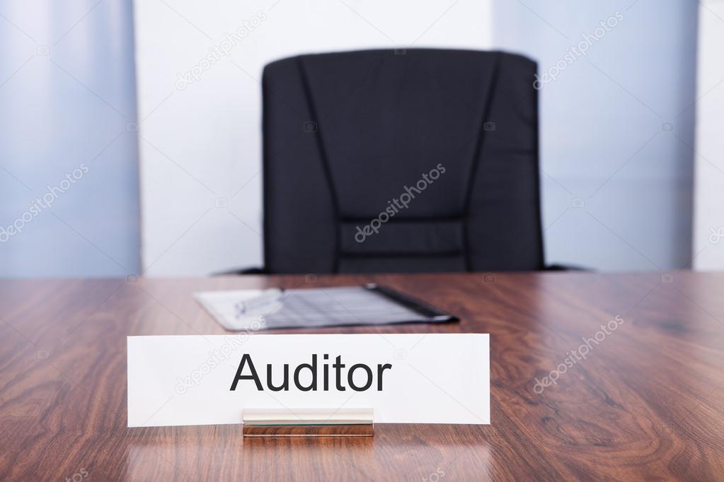 Nameplate With Auditor Title