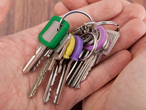 Hand Carrying Bunch Of Keys — Stock Photo, Image