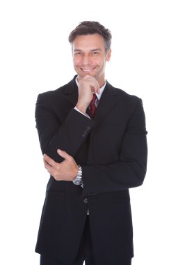 Kendine güvenen olgun işadamı