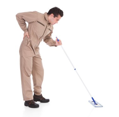 sırt ağrısı muzdarip erkek işçi