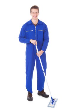 boilersuit zemin temizlik işçisi