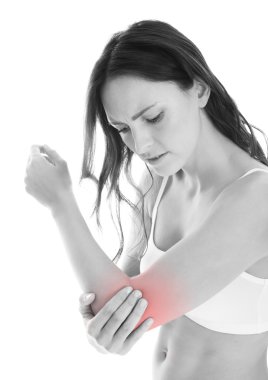 Woman Suffering From Elbow Pain