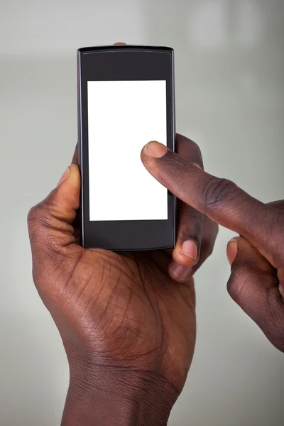 Person Holding Cellphone — Stock Photo, Image