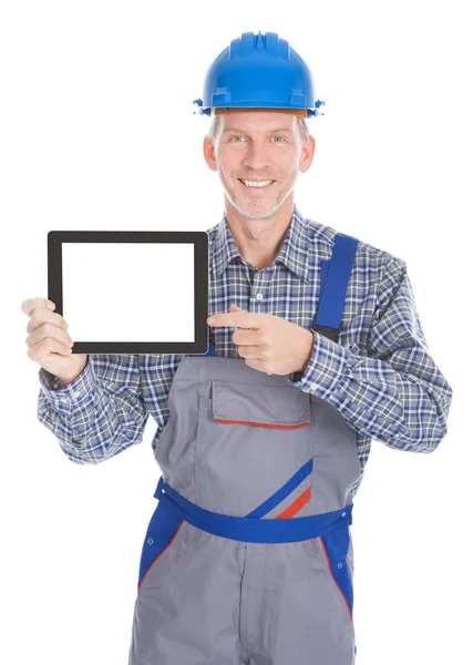 Architect Showing Digital Tablet — Stock Photo, Image