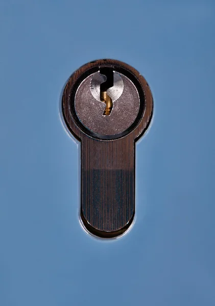 Κλειδαρότρυπα στην πόρτα — Φωτογραφία Αρχείου