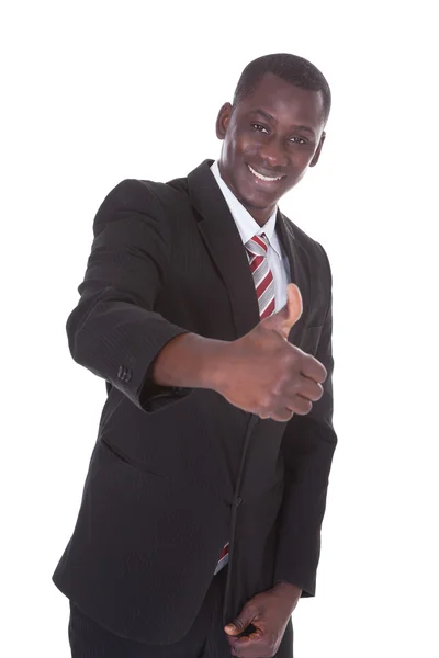 Businessman With Thumbs Up — Stock Photo, Image