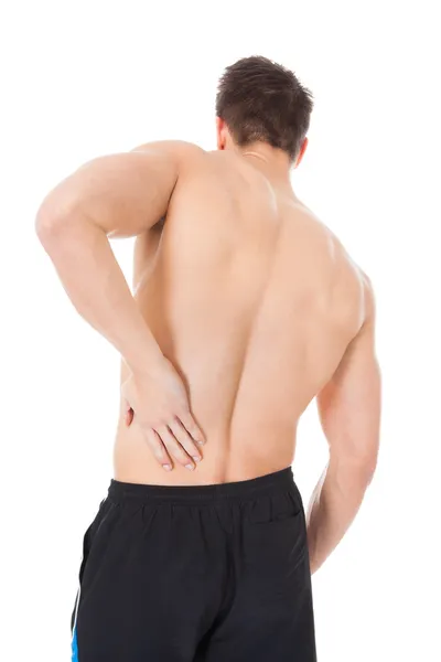 Man Suffering From Back Pain Stock Image