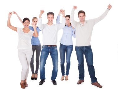 bir grup insan eli yetiştirme