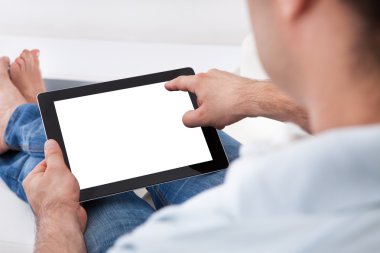 Dijital tablet tutan adam