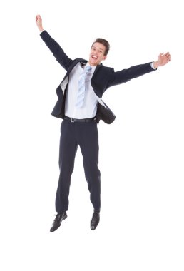 heyecanlı genç işadamı