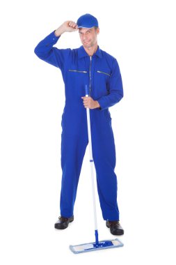 boilersuit zemin temizlik işçisi
