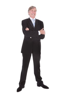 mutlu olgun işadamı