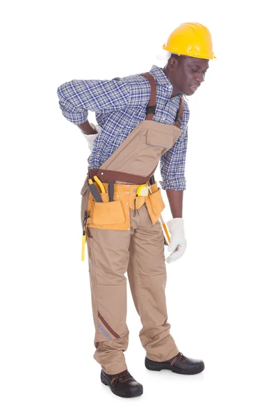 Repairman Having Back Ache — Stock Photo, Image