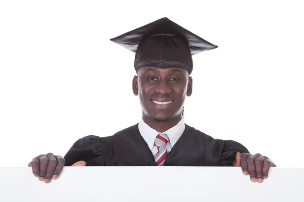 Graduation Man With Bill Board — Stock Photo, Image