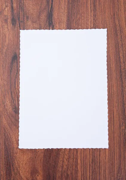 Close-up van blanco papier — Stockfoto
