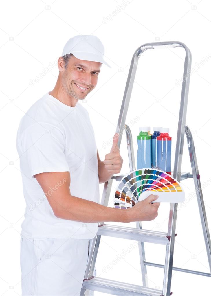 Painter With Swatch Book
