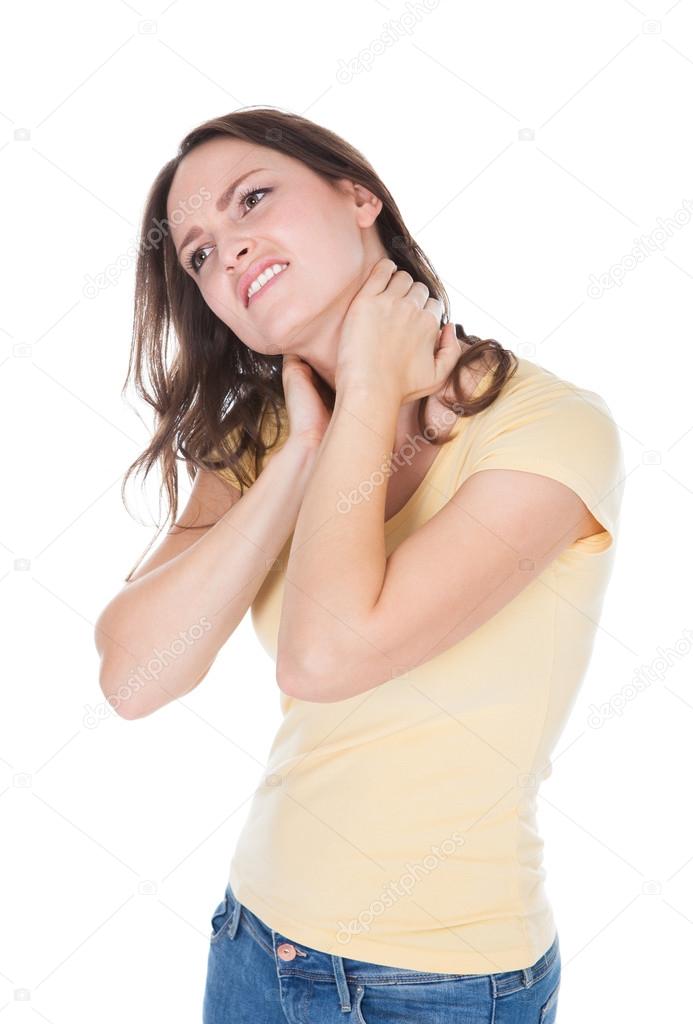Woman Suffering From Neck Pain