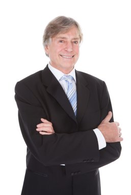 mutlu olgun işadamı