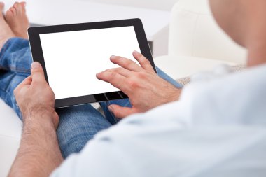 Dijital tablet tutan adam