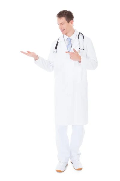 Doctor Presenting Something — Stock Photo, Image