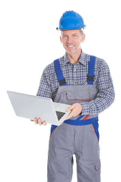 Architect Using Laptop — Stock Photo, Image