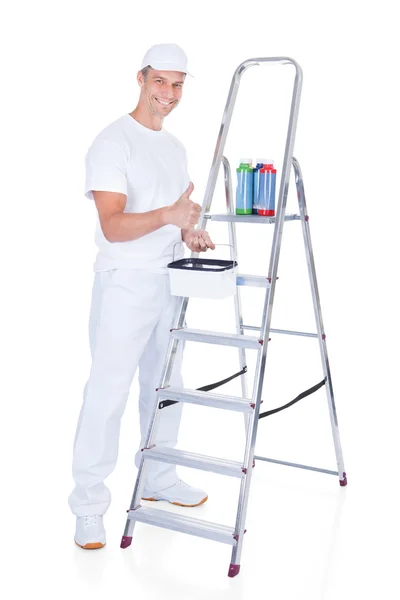 Painter With Swatch Book — Stock Photo, Image