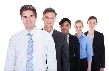 İş adamları sıraya dizildi