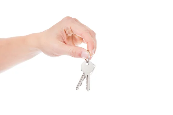 Hand Holding Keys — Stock Photo, Image