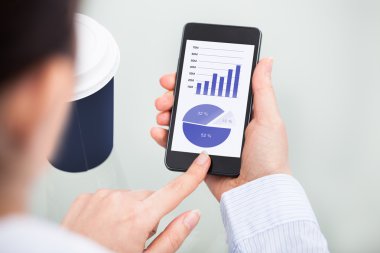 işadamı ile hareket eden telefon