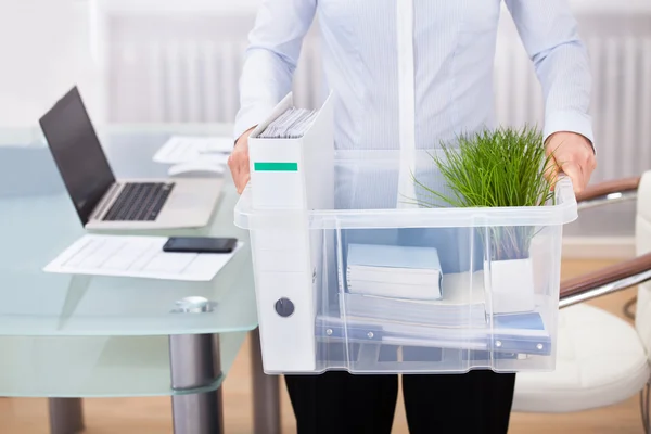 Businessperson Carrying Office Supply — Stock Photo, Image