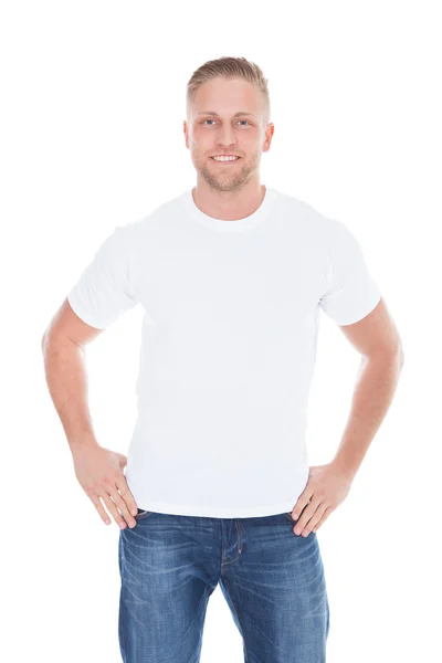 Friendly relaxed young man — Stock Photo, Image
