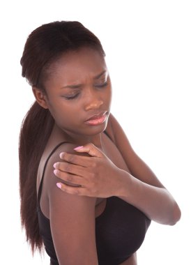 kadın iç çamaşırları shoulderache acı içinde